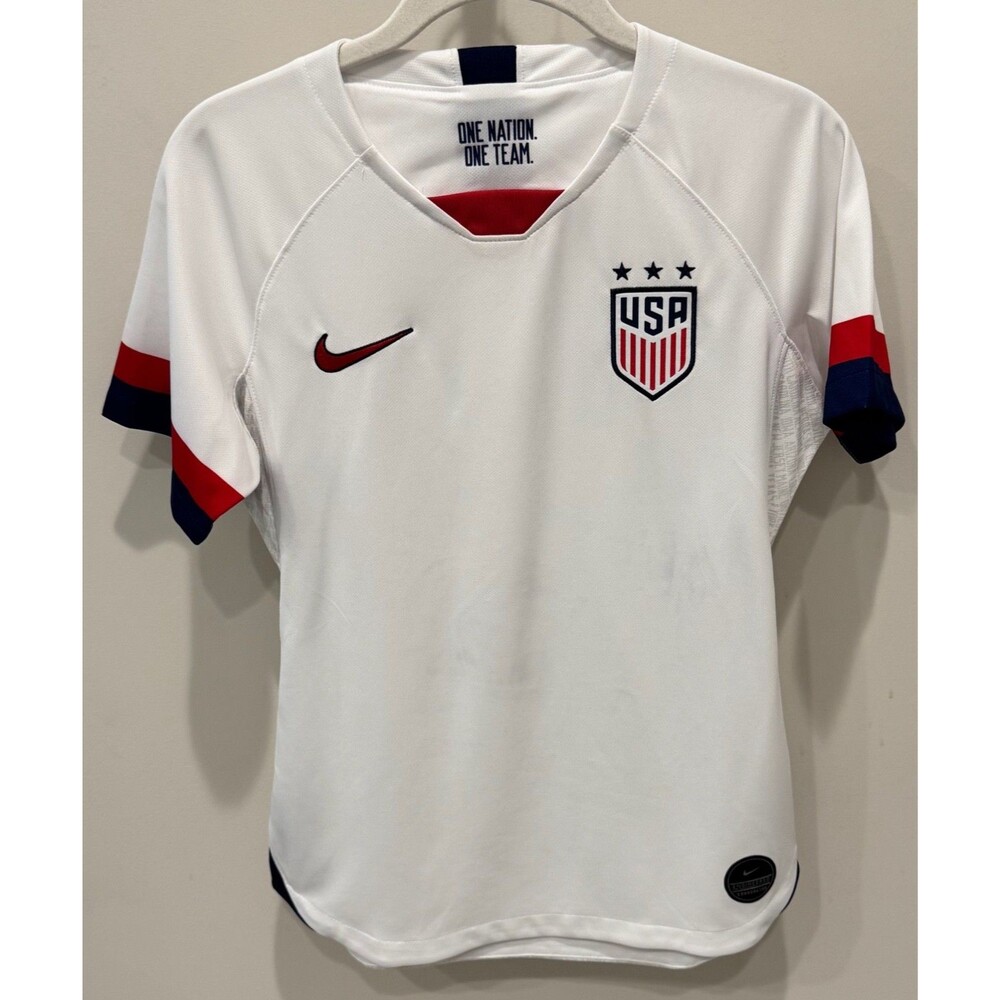 Team USA Soccer Crest - Nike USA Soccer Jersey - Women's Small - White